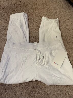 lululemon athletica White Track Pants Joggers